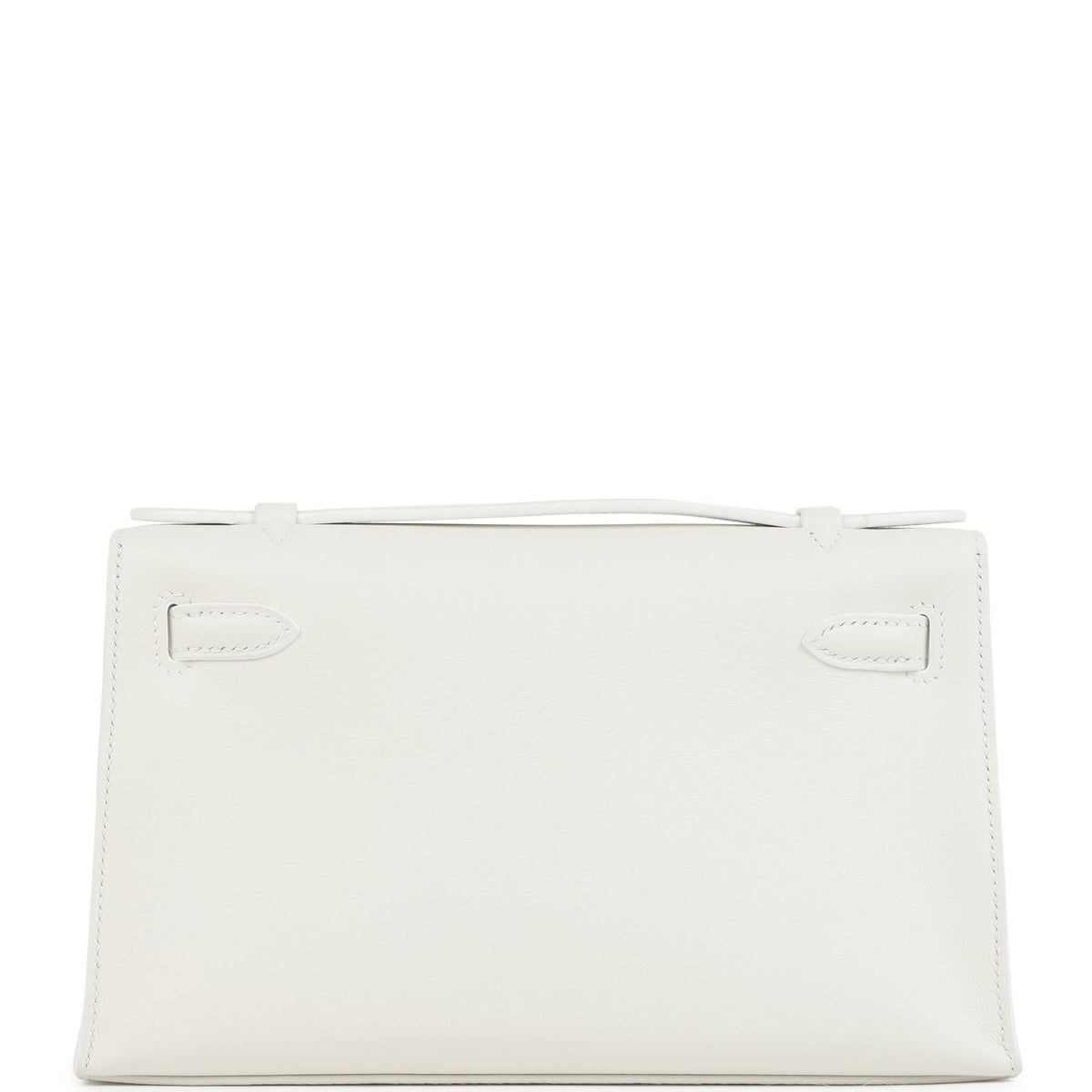 Kelly Pochette White Swift Gold Hardware