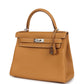 Kelly Retourne 28 Naturel Sable Togo Palladium Hardware