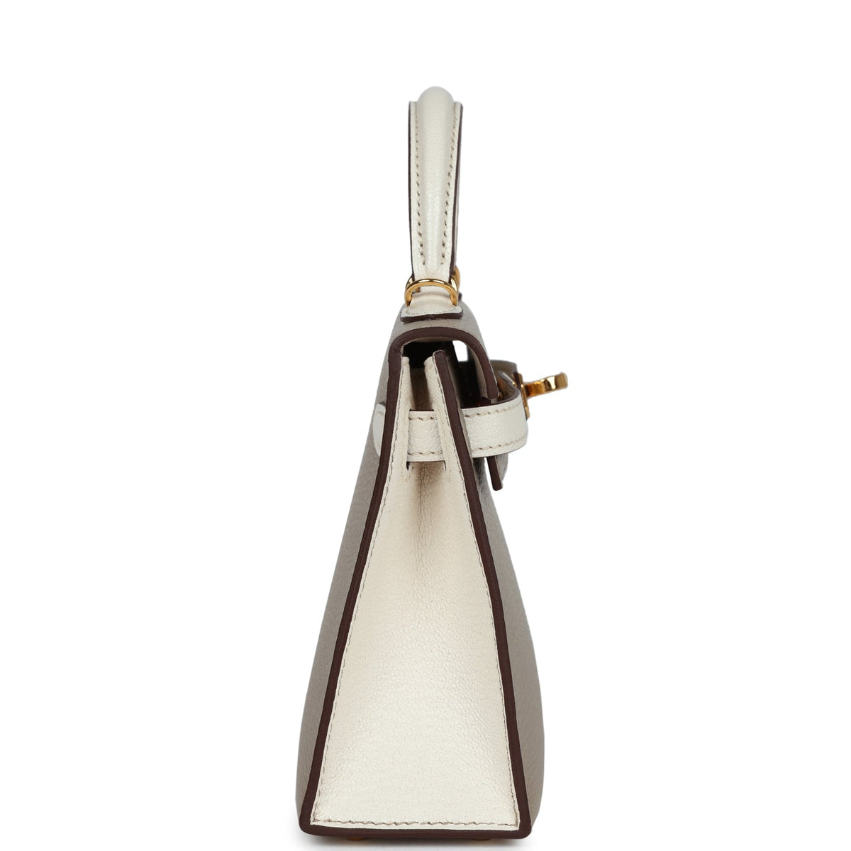 Special Order (HSS) Kelly Sellier 20 Gris Tourterelle and Nata Chevre Gold Hardware