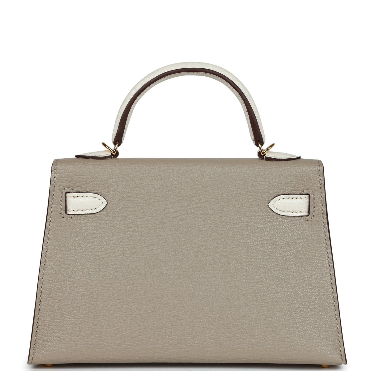 Special Order (HSS) Kelly Sellier 20 Gris Tourterelle and Nata Chevre Gold Hardware