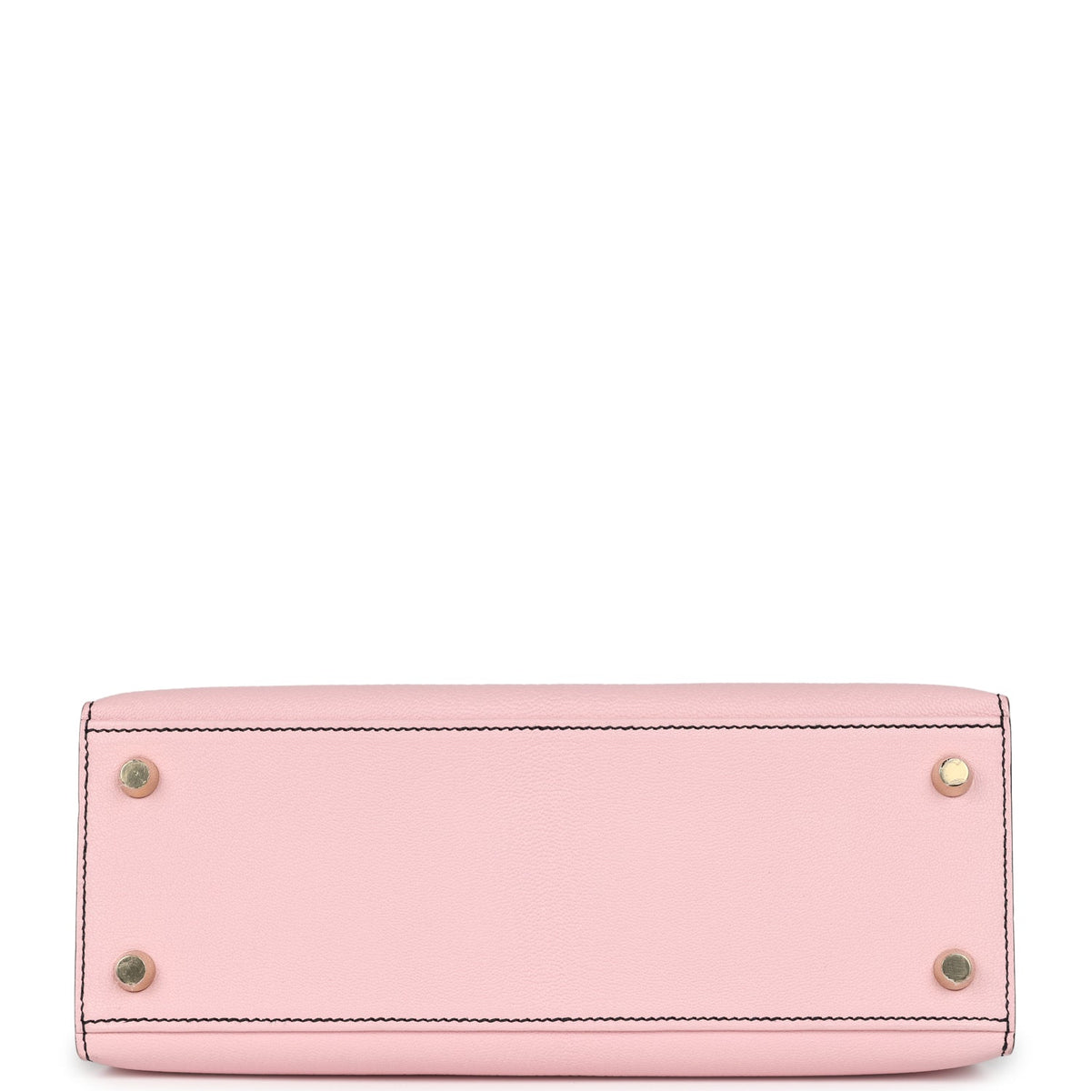 Special Order (HSS) Kelly Sellier 25 Rose Sakura and Black Chevre Mysore Brushed Gold Hardware