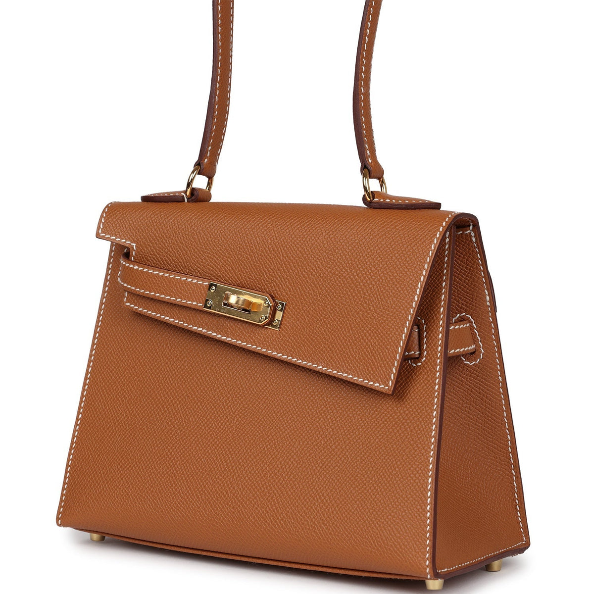Kelly Sellier en Desordre 20 Gold Epsom Gold Hardware