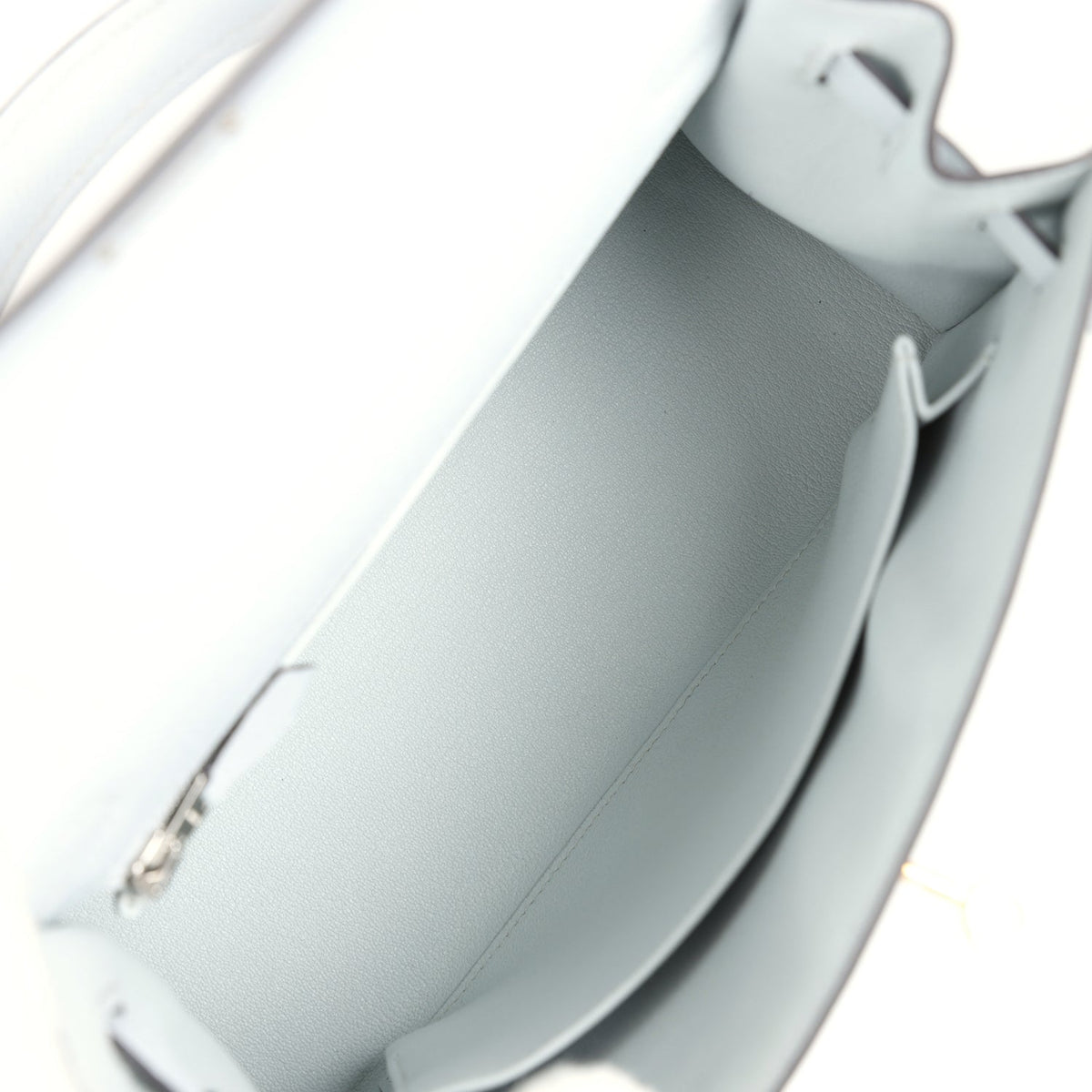 Kelly Sellier 25 Gris Platine Epsom Electrum Hardware