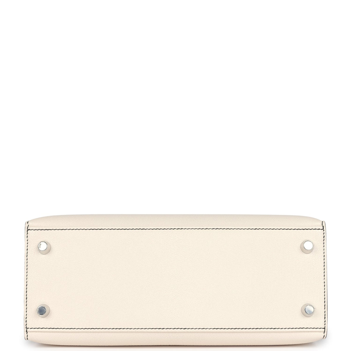 Special Order (HSS) Kelly Sellier 25 Nata and Black Chevre Mysore Brushed Palladium Hardware