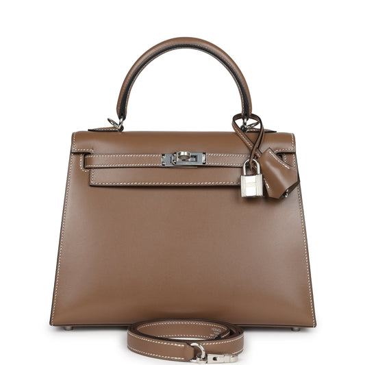 Kelly Sellier 25 Etoupe Tadelakt Palladium Hardware