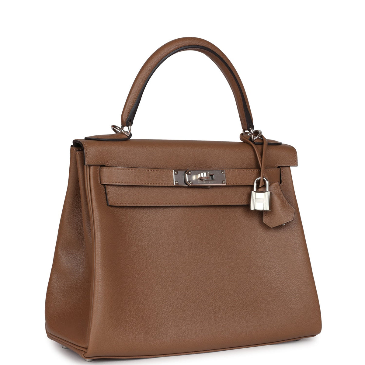 Kelly Retourne 28 Alezan Evercolor Palladium Hardware