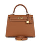Kelly Sellier 25 Gold Epsom Gold Hardware
