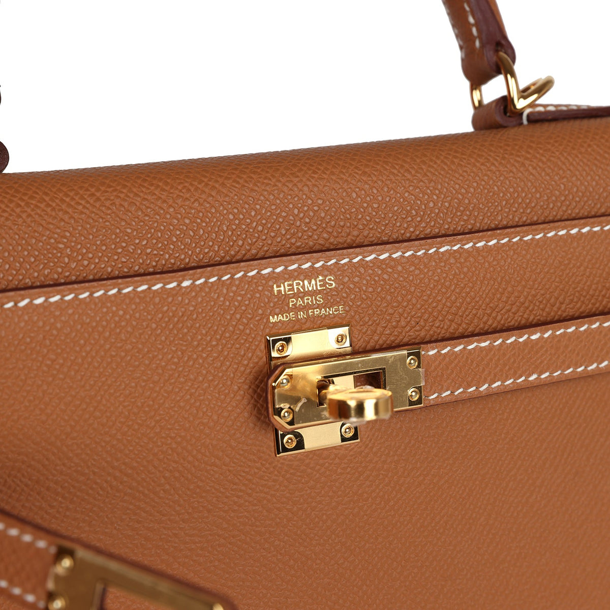 Kelly Sellier 25 Gold Epsom Gold Hardware