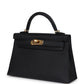 Kelly Sellier 20 Black Epsom Gold Hardware