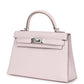 Kelly Sellier 20 Mauve Pale Chevre Palladium Hardware