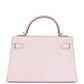 Kelly Sellier 20 Mauve Pale Chevre Palladium Hardware