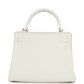 Hermes Kelly Retourne 28 White Evercolor Gold Hardware