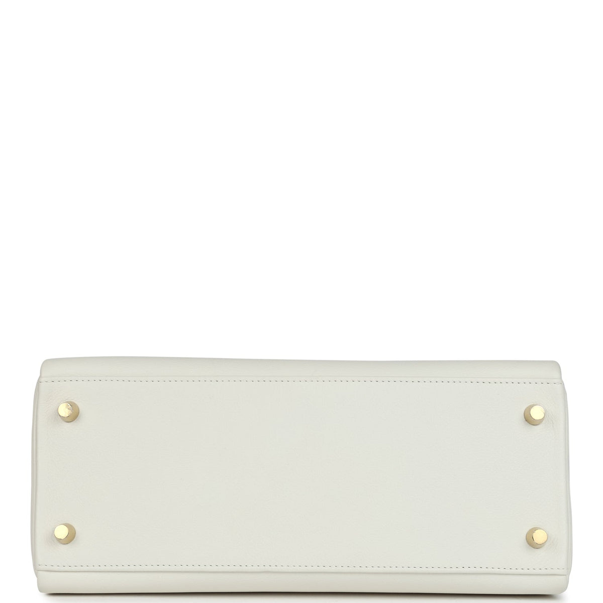 Hermes Kelly Retourne 28 White Evercolor Gold Hardware