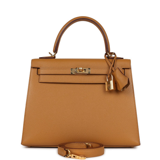 Kelly Sellier 25 Sesame Epsom Gold Hardware