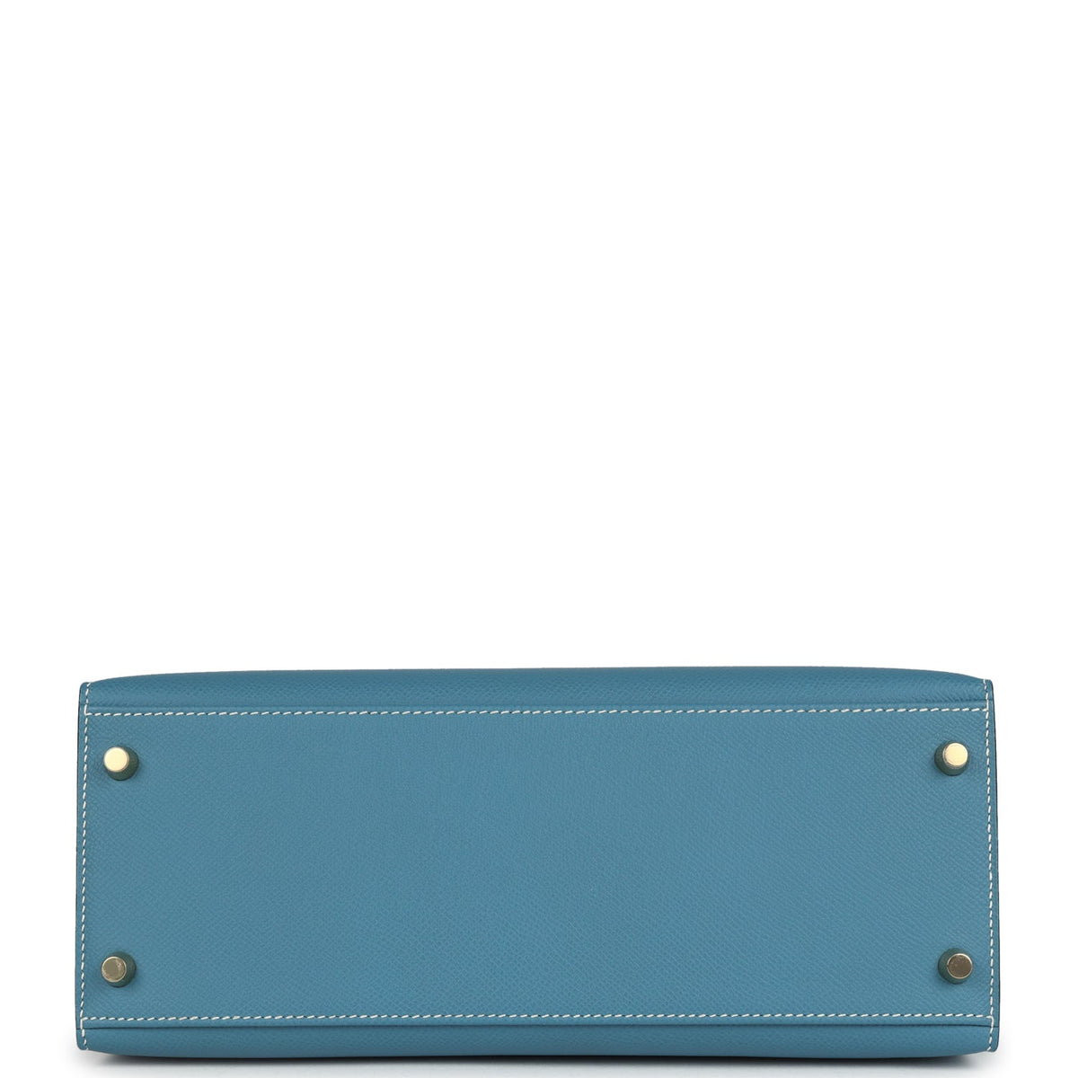 Kelly Sellier 28 Blue Jean Epsom Gold Hardware