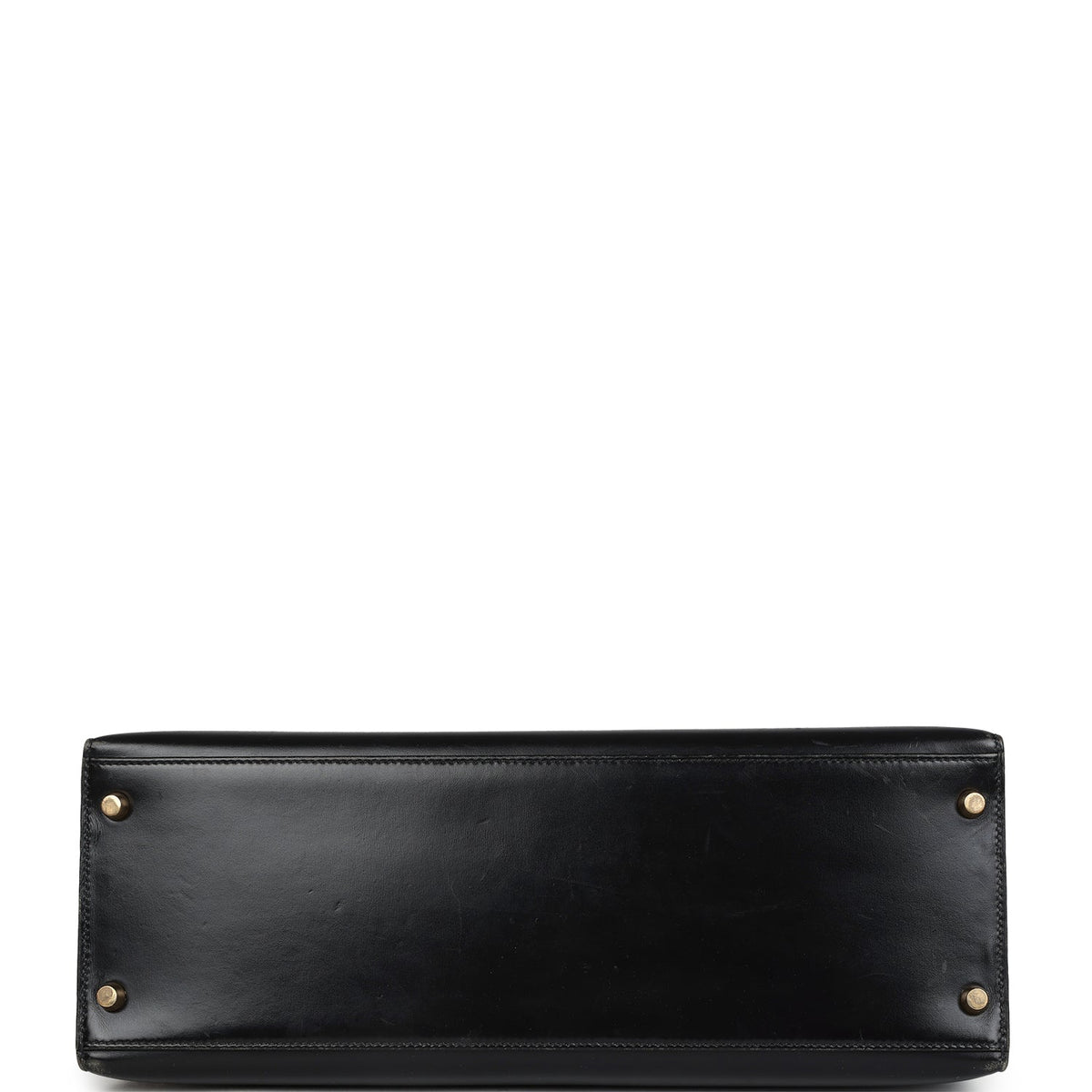 Vintage Kelly Sellier 35 Black Box Gold Hardware