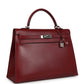 Vintage Kelly Sellier 35 Rouge H Box Palladium Hardware