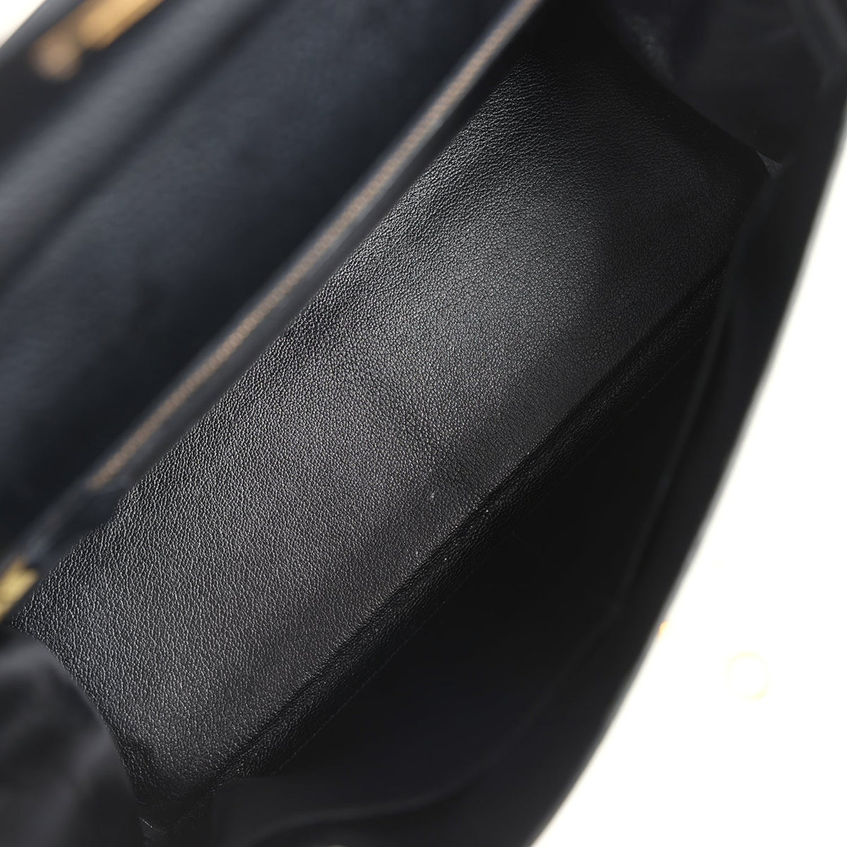 Vintage Kelly Retourne 32 Black Ardennes Gold Hardware