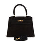 Vintage Kelly Sellier 20 Black Doblis Gold Hardware