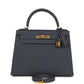 Kelly Sellier 28 Ardoise Epsom Gold Hardware