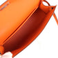 Kelly Sellier 20 Orange Epsom Palladium Hardware