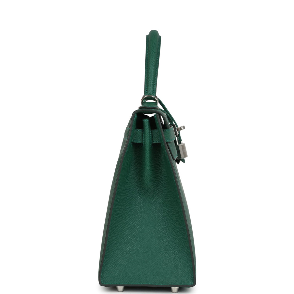Kelly Sellier 28 Vert Moyen Epsom Palladium Hardware