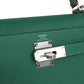 Kelly Sellier 28 Vert Moyen Epsom Palladium Hardware