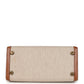 Vintage Kelly Sellier 20 Gold Courchevel and Ecru-Beige Toile H Canvas Gold Hardware
