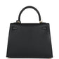 Kelly Sellier 25 Black Epsom Gold Hardware