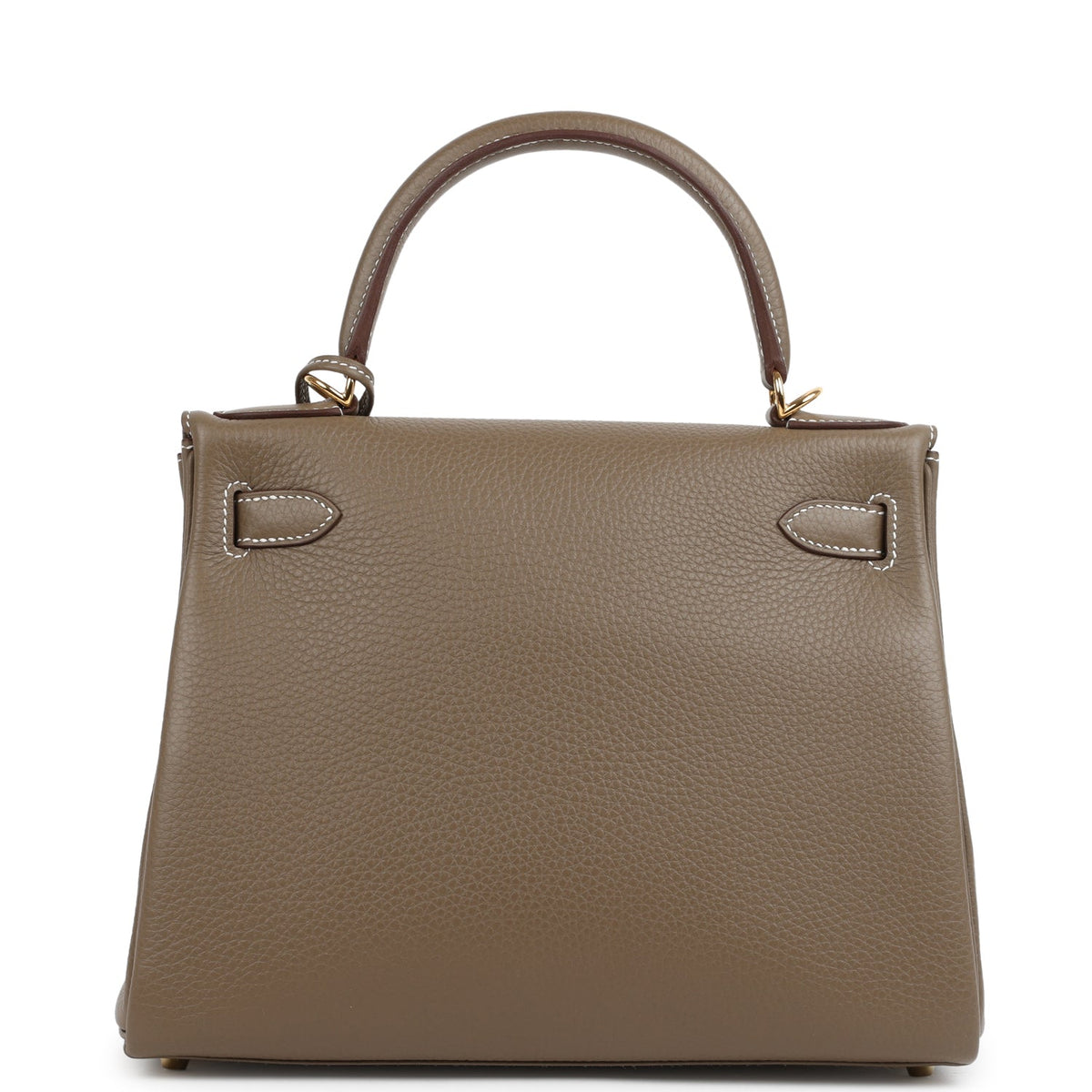 Kelly Retourne 28 Etoupe Clemence Gold Hardware