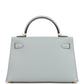 Kelly Sellier 20 Bleu Glacier Epsom Gold Hardware
