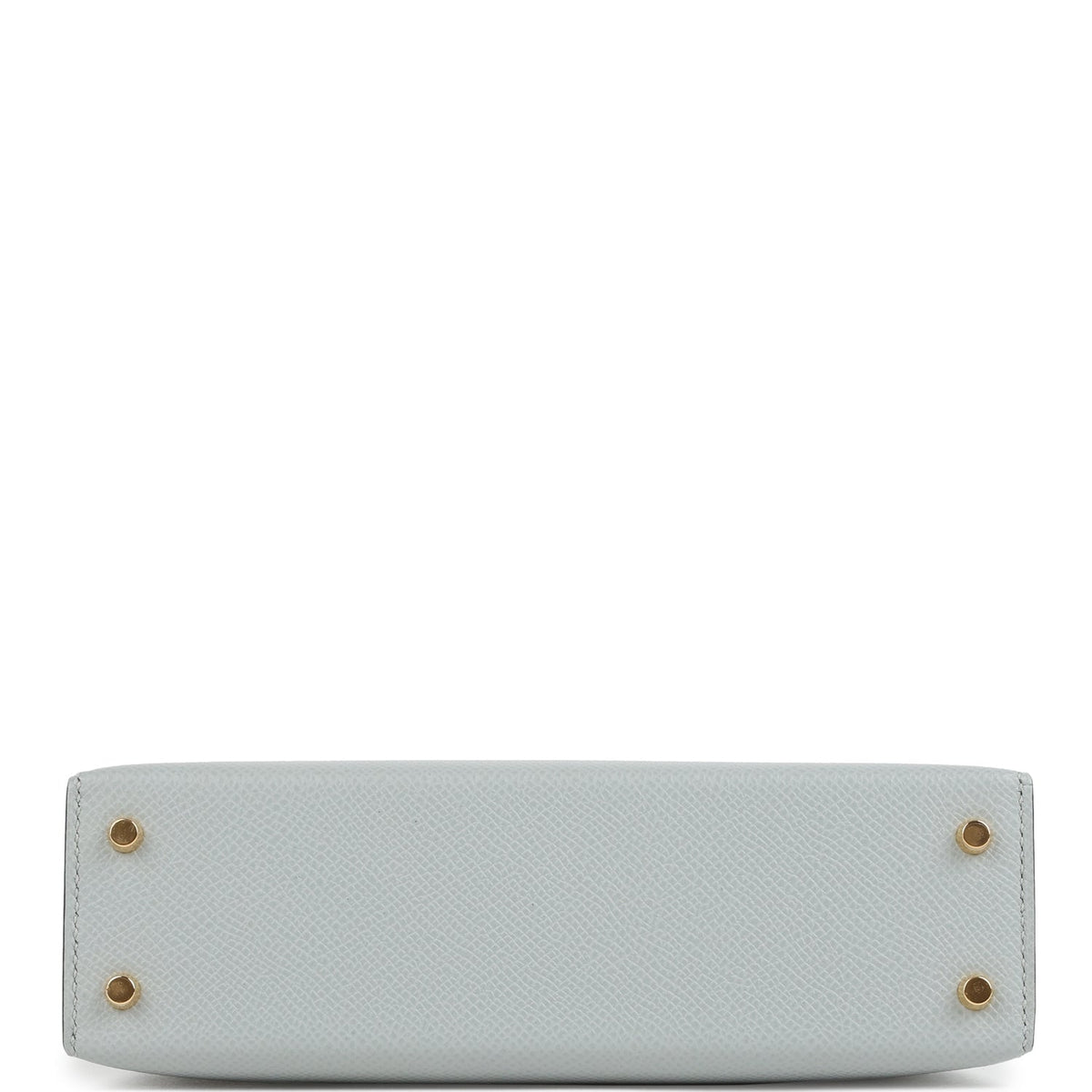 Kelly Sellier 20 Bleu Glacier Epsom Gold Hardware