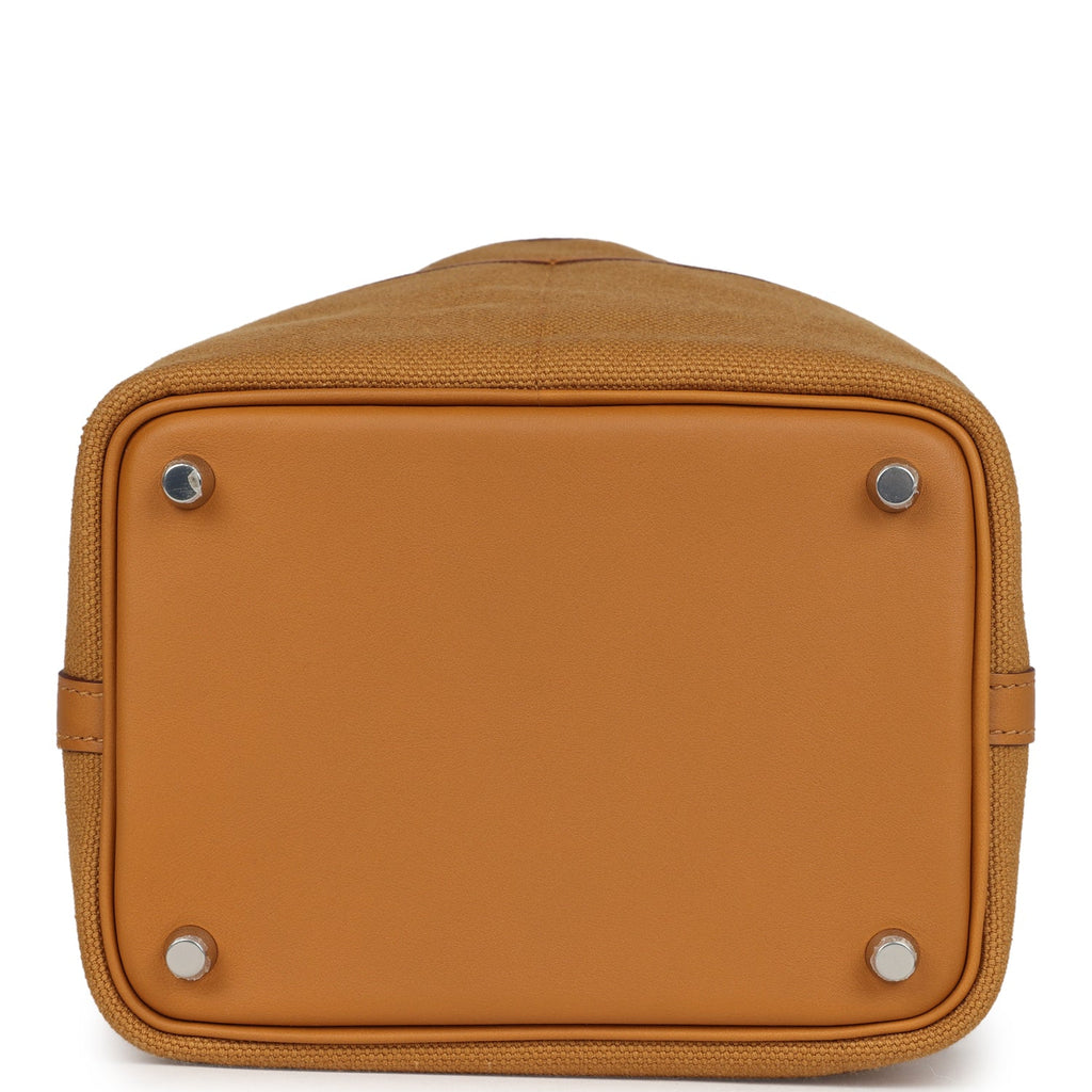 Picotin Cargo 18 Sesame Swift and Toile Canvas Palladium Hardware