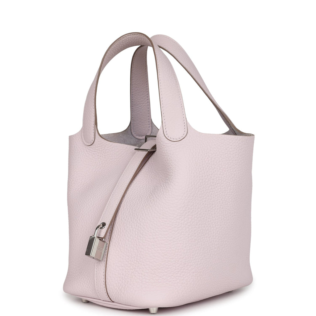 Picotin Lock 18 Mauve Pale Clemence Palladium Hardware