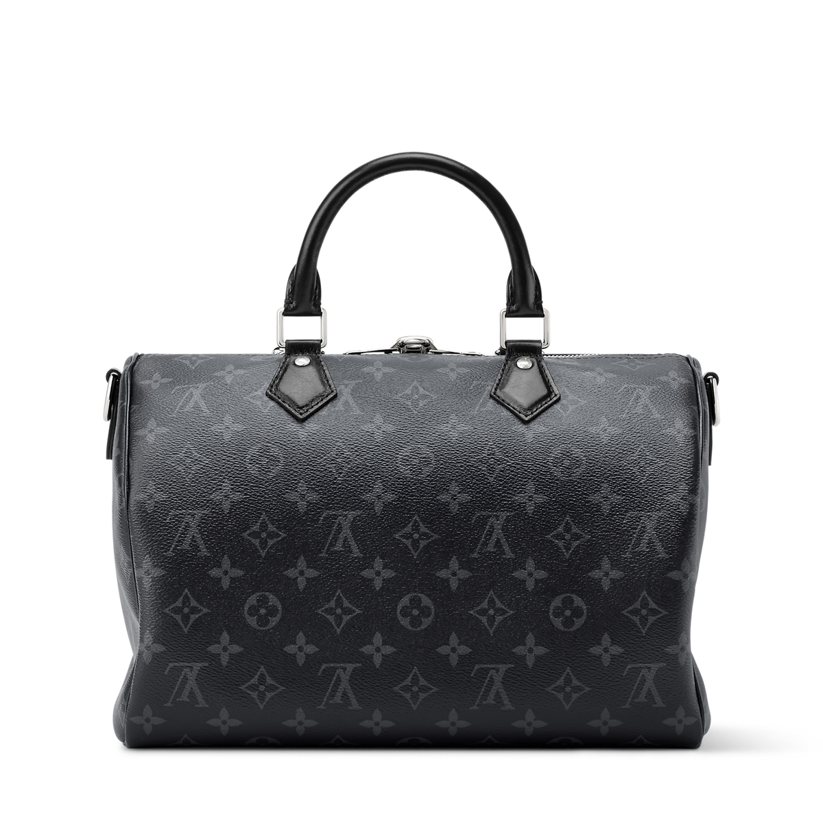 حقيبة توت Speedy Soft 30 من قماش Monogram Eclipse باللون الأسود