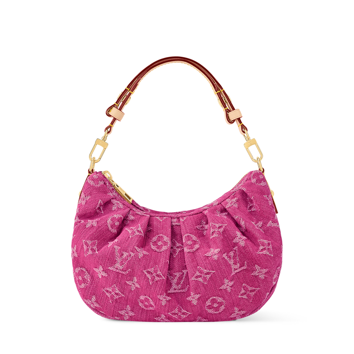 Pochette Valley Denim Fuchsia Cross-Body Bag
