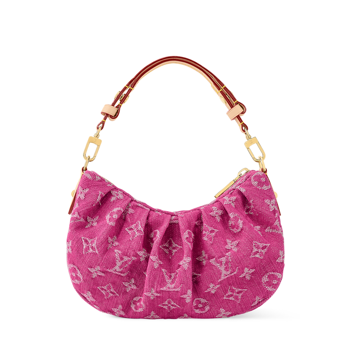 Pochette Valley Denim Fuchsia Cross-Body Bag