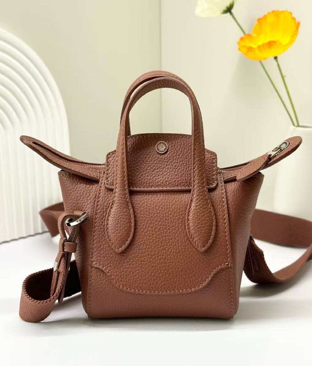 Leather Crossbody Blush Pink