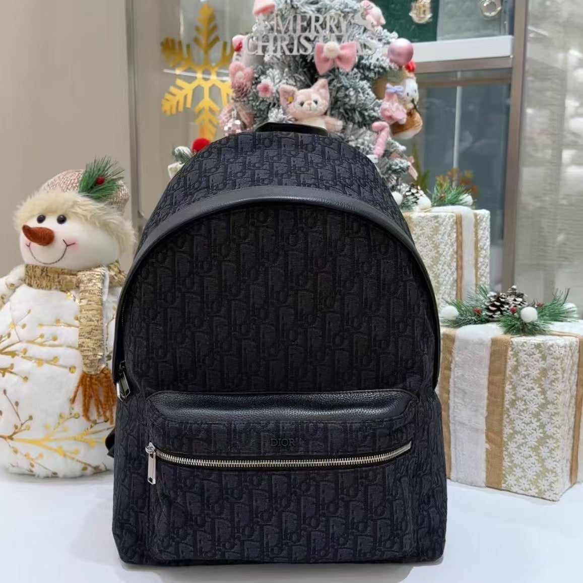 Classic Black Monogram Backpack
