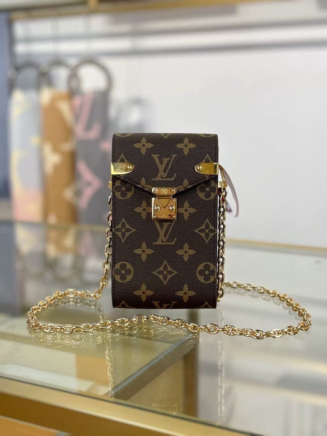 Vertical Chain Box Bag