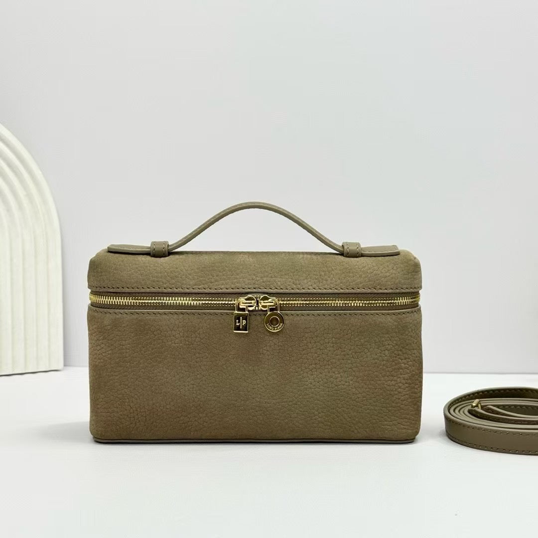 Structured Zip-Top Vanity Crossbody