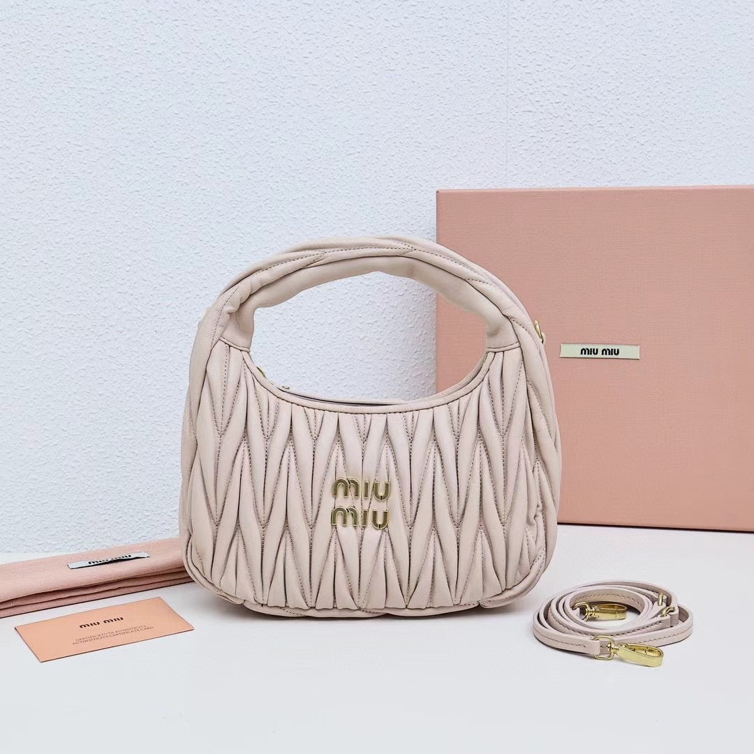 Textured Soft-Handle Shoulder Bag