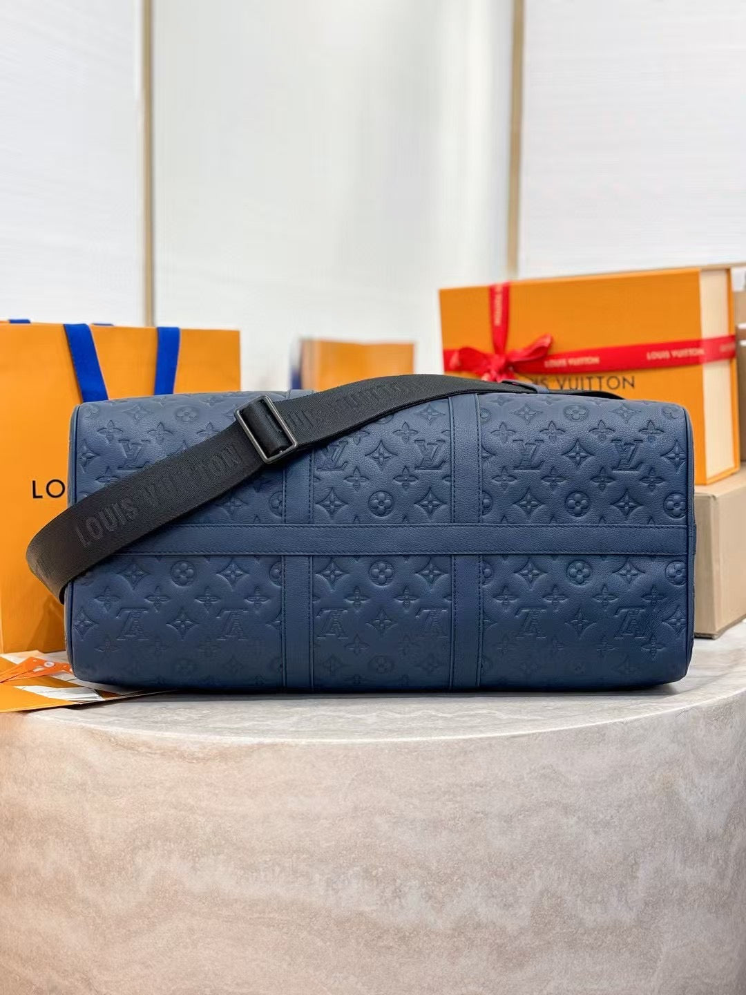 Elegant Embossed Travel Duffel Bag