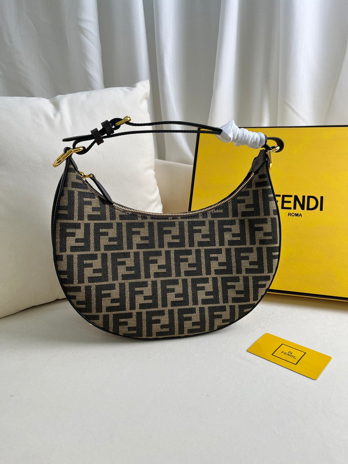 Monogram Crescent Bag