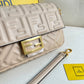 Beige Flap Shoulder Bag