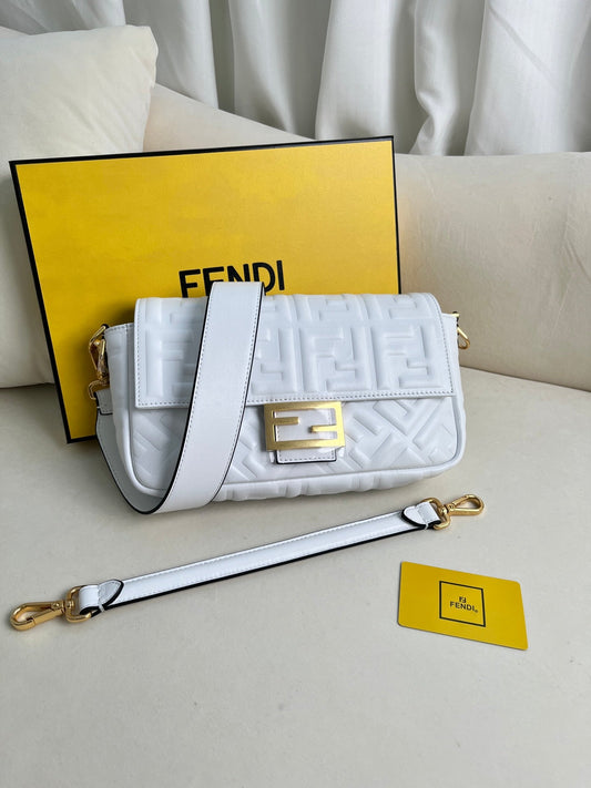 White Flap Shoulder Bag