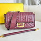 Burgundy Flap Shoulder Bag