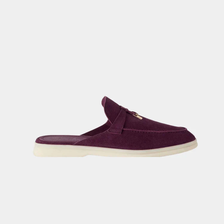 Burgundy Babouche Charms Walk Loafers