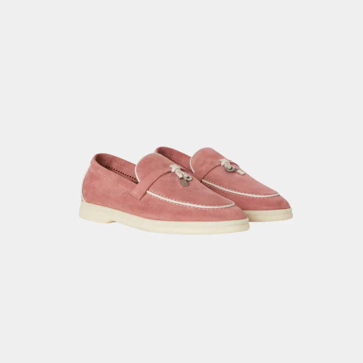 Pink Loafers Velvet