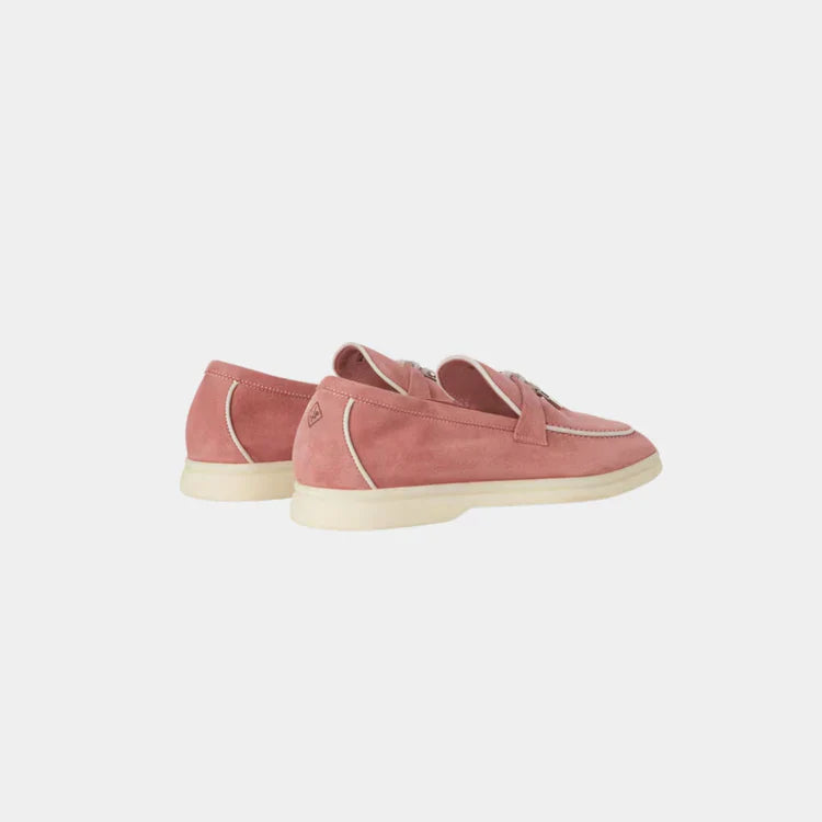 Pink Loafers Velvet